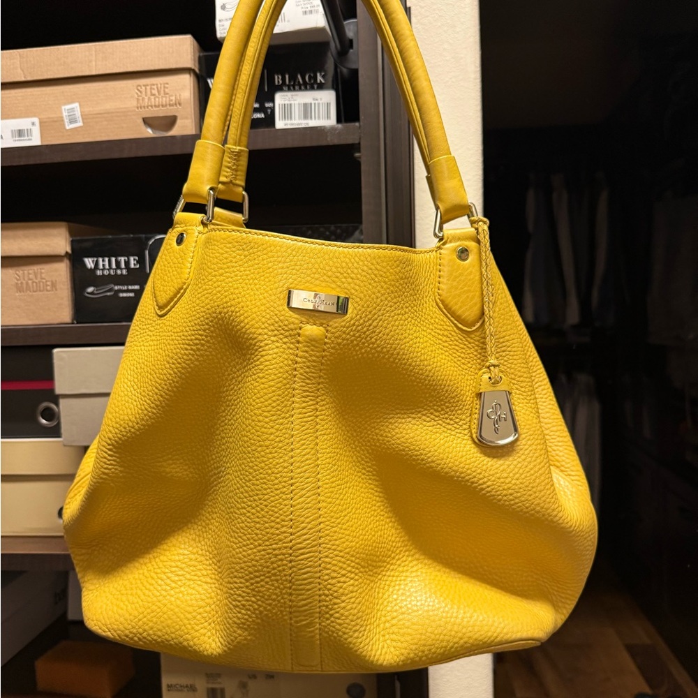 Yellow Leather Cole Haan Bag